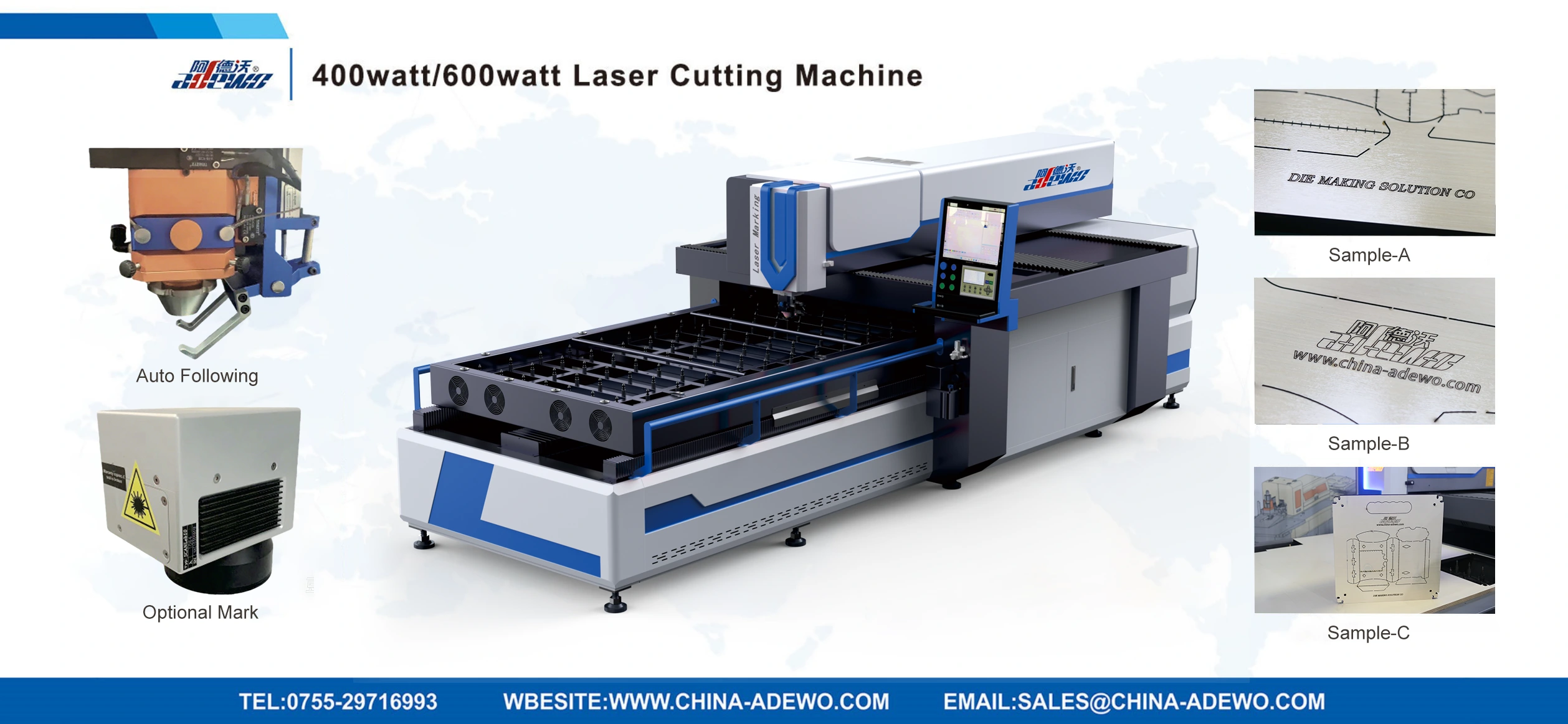 400watt/600watt laser řezací stroj Výrobce