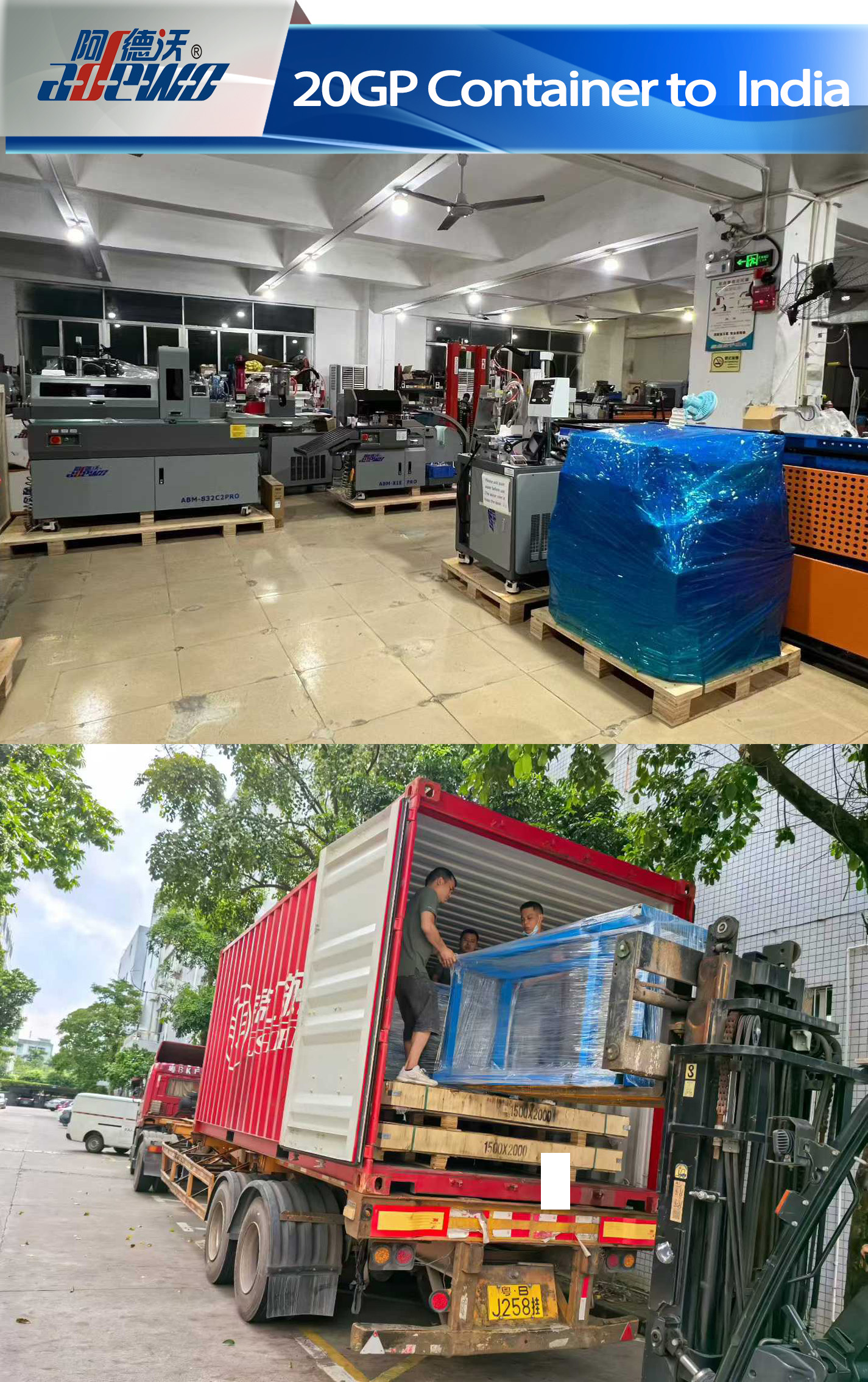 20GP kontejner do Indie