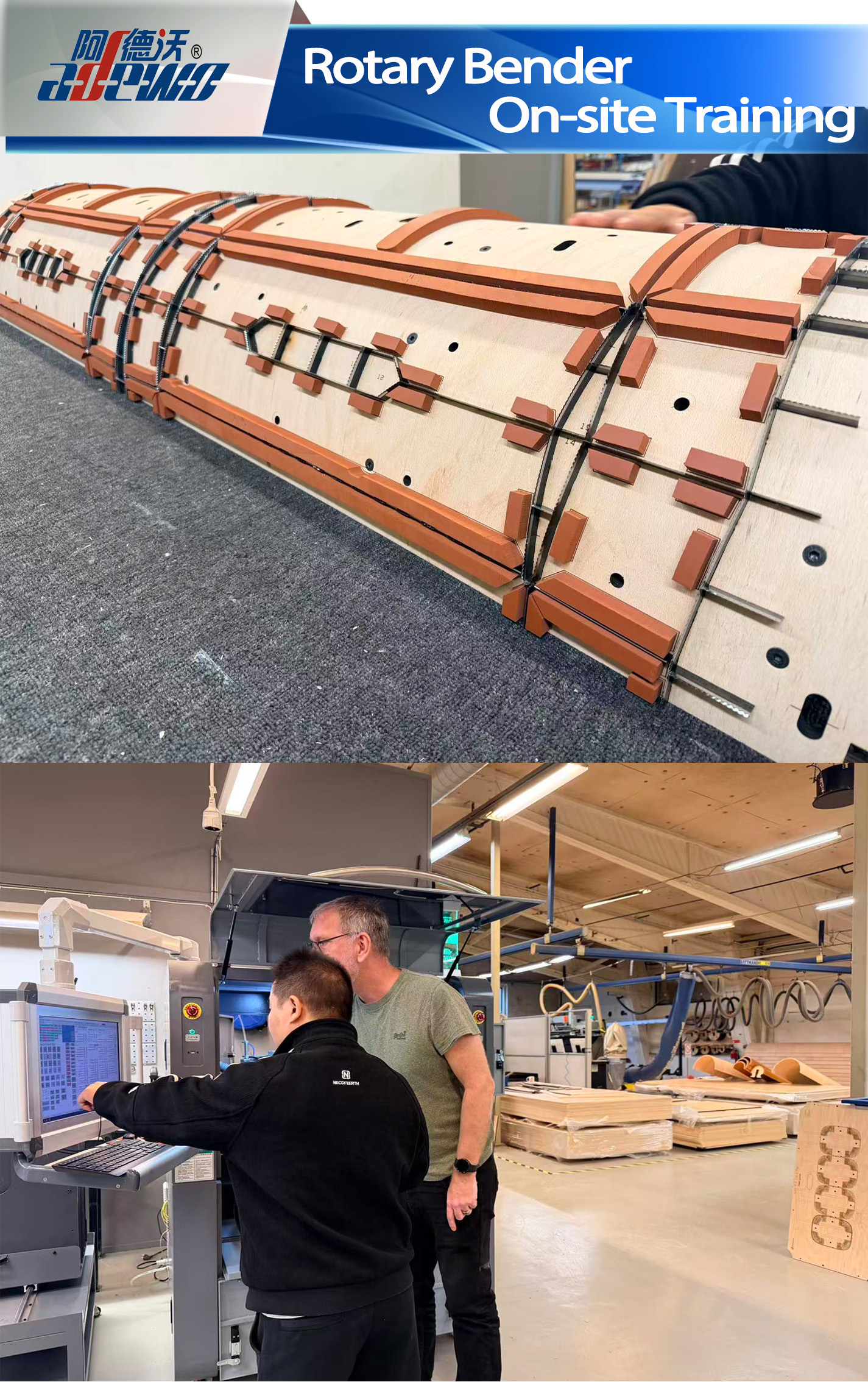 Školení na místě rotační ohýbačky