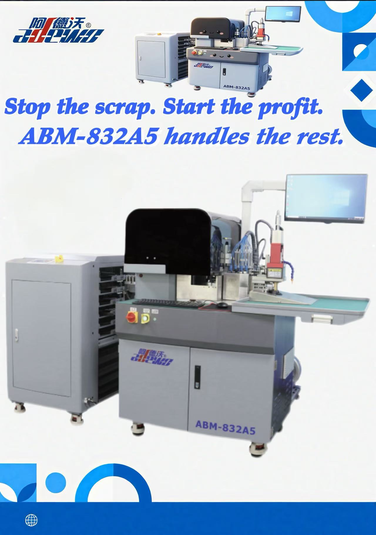 Stále bojujete s praskáním papíru? ABM-832A5 Combo Bender to opravuje.