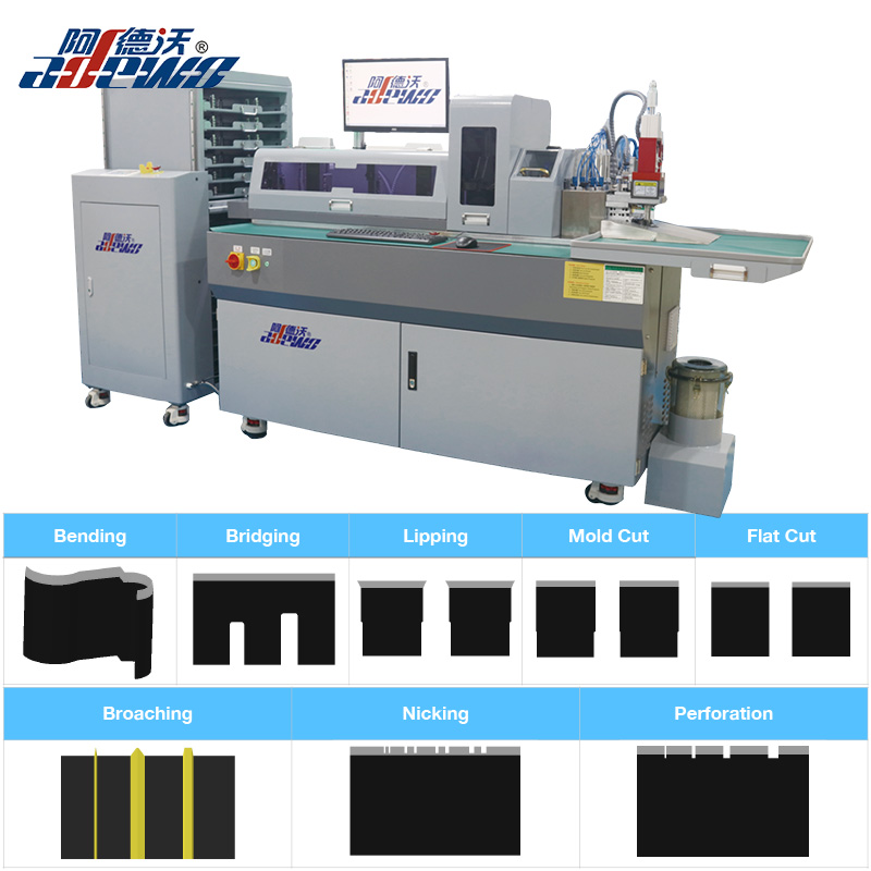 ABM-832C2 Multifunkční automatická ohýbačka ocelových pravítek pro výrobce matric s certifikací BOBST
