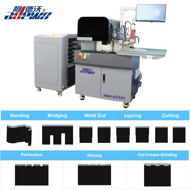 Cut Crease Die Auto Bender Machine pro karton